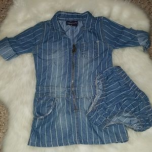 Limited Too Denim Dress with Diaper Cover